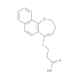 Propanoic acid, 3-[(2,3-dihydronaphth[1,2-b]oxepin-5-yl)thio]-