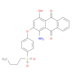 1-氨基-2-[4-(丁基磺酰基)苯氧基]-4-羟基-9,10-蒽酮