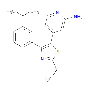 4-[2-ETHYL-4-[3-(1-METHYLETHYL)PHENYL]-1,3-THIAZOL-5-YL]-2-PYRIDYLAMINE