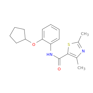5-Thiazolecarboxamide, N-[2-(cyclopentyloxy)phenyl]-2,4-dimethyl-