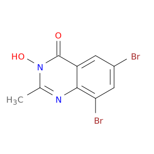 4(3H)-Quinazolinone, 6,8-dibromo-3-hydroxy-2-methyl-