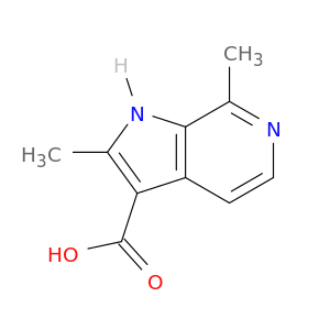 2,7-二甲基-1H-吡咯烷[2,3-C]吡啶-3-羧酸