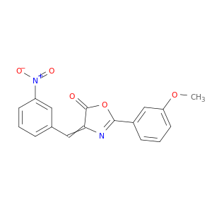 5(4H)-Oxazolone, 2-(3-methoxyphenyl)-4-[(3-nitrophenyl)methylene]-