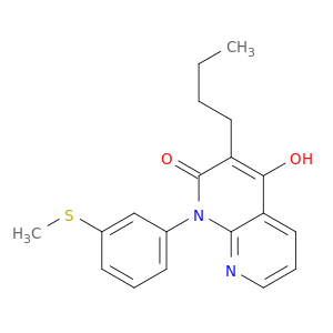 1,8-Naphthyridin-2(1H)-one, 3-butyl-4-hydroxy-1-[3-(methylthio)phenyl]-