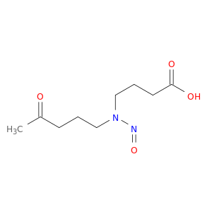 4-[nitroso(4-oxopentyl)amino]butanoic acid