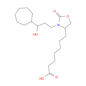 4-Oxazolidineheptanoic acid, 3-(3-cycloheptyl-3-hydroxypropyl)-2-oxo-