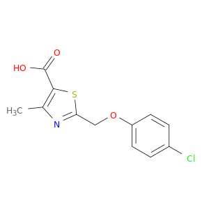 2-(4-Chlorophenoxymethyl)-4-methyl-1,3-thiazole-5-carboxylic Acid