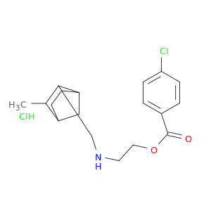 2-{[(3-methylbicyclo[2.2.1]hept-2-yl)methyl]amino}ethyl 4-chlorobenzoate hydrochloride(1:1)