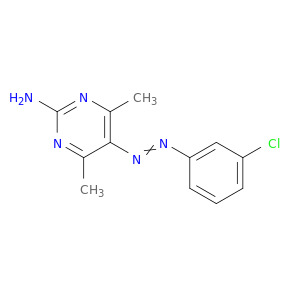 2-Pyrimidinamine,5-[2-(3-chlorophenyl)diazenyl]-4,6-dimethyl-
