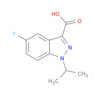 1H-Indazole-3-carboxylic acid, 5-fluoro-1-(1-methylethyl)-