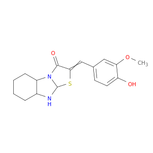 2-((4-Hydroxy-3-methoxyphenyl)methylene)thiazolo(3,2-a)benzimidazol-3(2H)-one