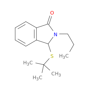 1H-Isoindol-1-one, 3-[(1,1-dimethylethyl)thio]-2,3-dihydro-2-propyl-