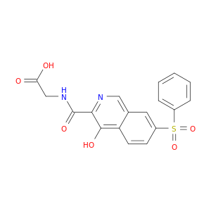 Glycine, N-[[4-hydroxy-7-(phenylsulfonyl)-3-isoquinolinyl]carbonyl]-
