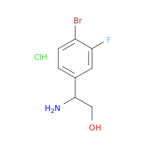 2-Amino-2-(4-bromo-3-fluorophenyl)ethan-1-ol Hydrochloride