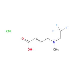 4-[Methyl(2,2,2-trifluoroethyl)amino]but-2-enoic Acid Hydrochloride