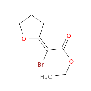 Acetic acid,2-bromo-2-(dihydro-2(3H)-furanylidene)-, ethyl ester, (2Z)-