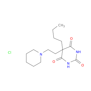 2,4,6(1H,3H,5H)-Pyrimidinetrione,5-butyl-5-[2-(1-piperidinyl)ethyl]-, hydrochloride (1:1)