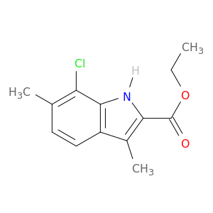 3,6-Dimethyl-7-chloroindole-2-ethyl Carboxylate