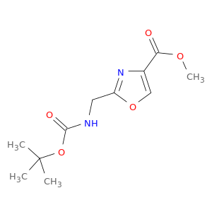 2-[N-(叔丁氧羰基)氨基甲基]恶唑-4-羧酸甲酯