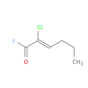2-Hexenoyl fluoride, 2-chloro-, (Z)-