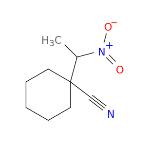 Cyclohexanecarbonitrile, 1-(1-nitroethyl)-