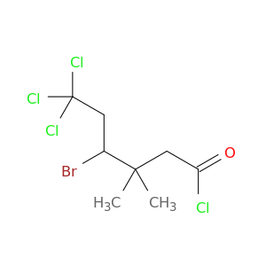 Hexanoyl chloride, 4-bromo-6,6,6-trichloro-3,3-dimethyl-