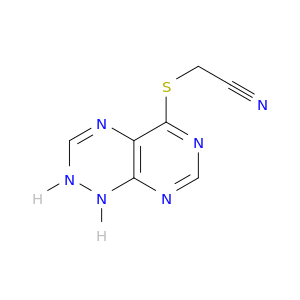Acetonitrile,2-[(1,2-dihydropyrimido[5,4-e]-1,2,4-triazin-5-yl)thio]-