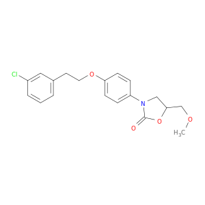 3-(4-(2-(3-CHLOROPHENYL)ETHOXY)PHENYL)-5-(METHOXYMETHYL)-2-OXAZOLIDINONE