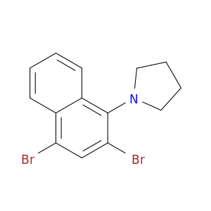 Pyrrolidine, 1-(2,4-dibromo-1-naphthalenyl)-