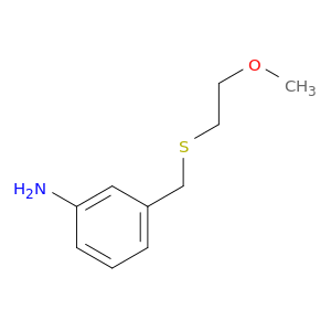 3-{[(2-Methoxyethyl)sulfanyl]methyl}aniline