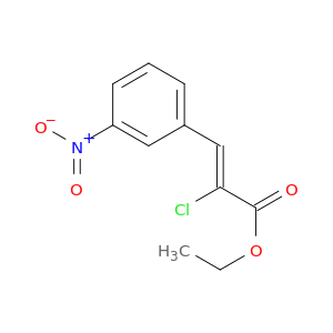 2-Propenoic acid, 2-chloro-3-(3-nitrophenyl)-, ethyl ester, (2Z)-