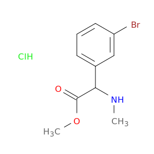 methyl 2-(3-bromophenyl)-2-(methylamino)acetate hydrochloride