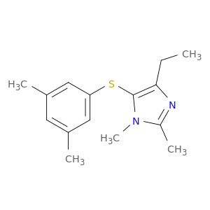 5-[(3,5-dimethylphenyl)sulfanyl]-4-ethyl-1,2-dimethyl-1h-imidazole