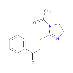 1H-Imidazole, 1-acetyl-4,5-dihydro-2-[(2-oxo-2-phenylethyl)thio]-