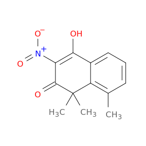 2(1H)-Naphthalenone, 4-hydroxy-1,1,8-trimethyl-3-nitro-