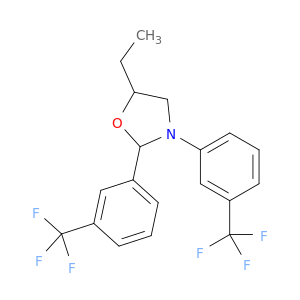 Oxazolidine, 5-ethyl-2,3-bis[3-(trifluoromethyl)phenyl]-
