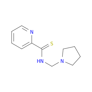 2-Pyridinecarbothioamide, N-(1-pyrrolidinylmethyl)-