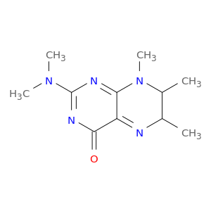 4(6H)-Pteridinone, 2-(dimethylamino)-7,8-dihydro-6,7,8-trimethyl-