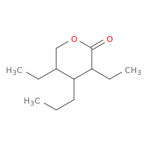 2H-Pyran-2-one, 3,5-diethyltetrahydro-4-propyl-