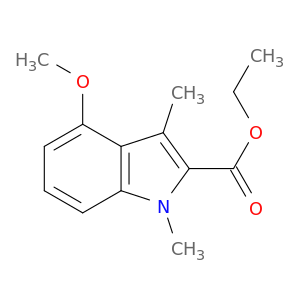 1H-Indole-2-carboxylic acid, 4-methoxy-1,3-dimethyl-, ethyl ester