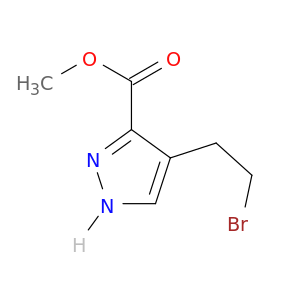 1H-Pyrazole-3-carboxylic acid, 4-(2-bromoethyl)-, methyl ester