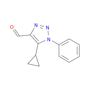 5-Cyclopropyl-1-phenyl-1H-1,2,3-triazole-4-carbaldehyde