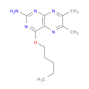 2-Pteridinamine, 6,7-dimethyl-4-(pentyloxy)-