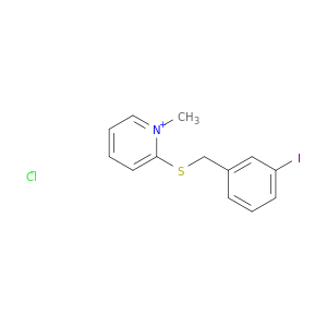 Pyridinium, 2-[[(3-iodophenyl)methyl]thio]-1-methyl-, chloride