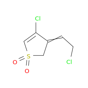 Thiophene, 4-chloro-3-(2-chloroethylidene)-2,3-dihydro-, 1,1-dioxide