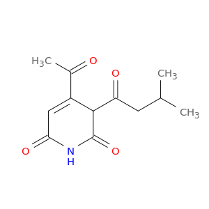 4-acetyl-3-(3-methylbutanoyl)pyridine-2,6(1h,3h)-dione