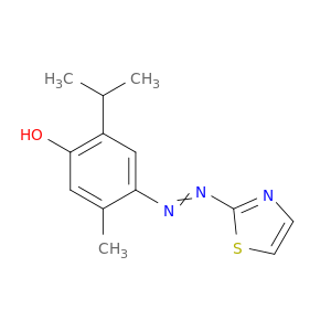 Phenol, 5-methyl-2-(1-methylethyl)-4-(2-thiazolylazo)-