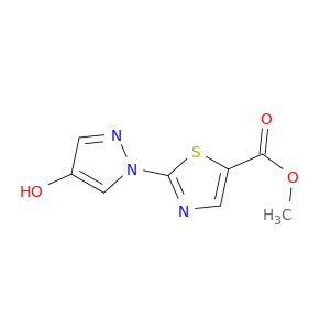 5-Thiazolecarboxylic acid, 2-(4-hydroxy-1H-pyrazol-1-yl)-, methyl ester