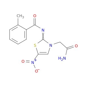 3(2H)-Thiazoleacetamide,2-[(2-methylbenzoyl)imino]-5-nitro-