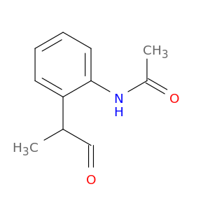 Acetamide, N-[2-(1-methyl-2-oxoethyl)phenyl]-